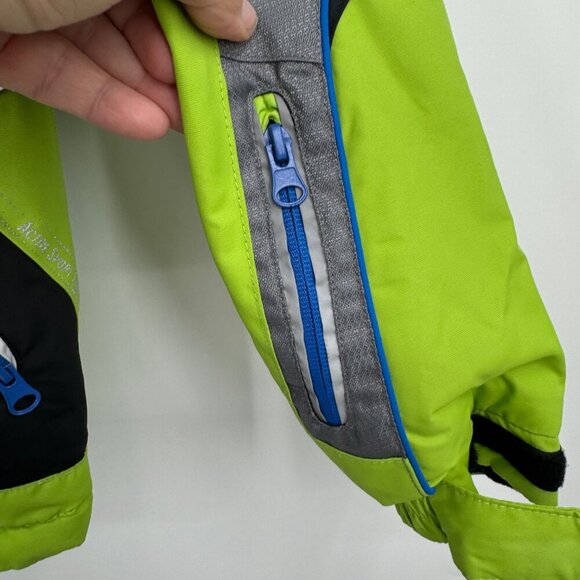 Brugi junior boys winter jacket coat green boys size large Extra Large age 11/1 - Picture 6 of 13